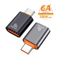 Adaptor OTG USB C Tipe C Female ke USB A Male, Konverter USB C OTG untuk Macbook Xiaomi Samsung Oneplus, Konektor Kabel Adaptor