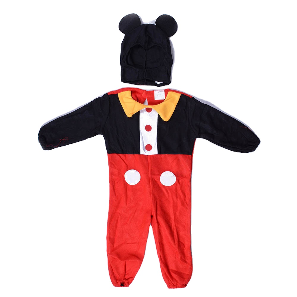 Seragam Cosplay Mickey Halloween anak-anak, Jumpsuit dewasa, kostum topeng mewah, Mouse