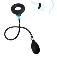 Anneau de pénis gonflable à attraction magnétique, en silicone extensible, multifonctionnel, anneaux pour testicules et gland, jouet sexuel érotique pour hommes et couples