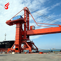 Grue portuaire mobile continue pour déchargement et chargement de conteneurs, grue portique et déchargeur radial rotatif télescopique pour navires
