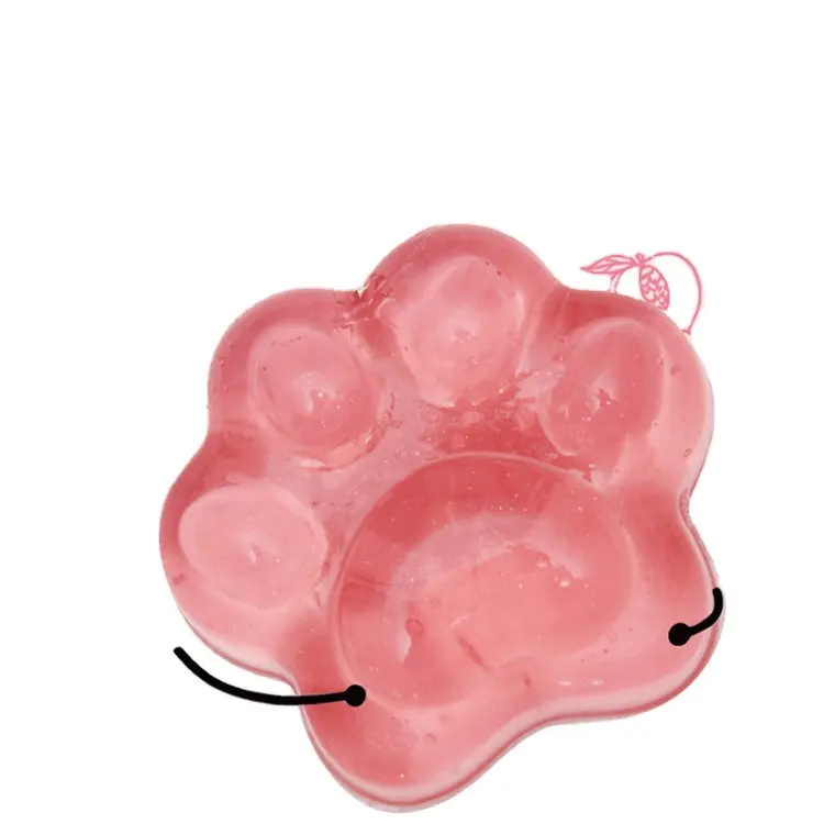 Индивидуальное органическое питательное розовое мягкое Отбеливающее мыло ручной работы в форме милой кошачьей лапы