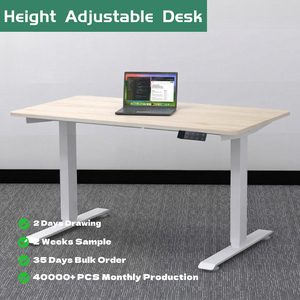 Fabricante de Escritorios de Pie, Escritorio Eléctrico de un Solo <span class=keywords><strong>Motor</strong></span>, Mesa de Altura Ajustable para Oficina, Escritorio con Altura Ajustable - Product Image 2