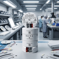 Controlador LED de Corriente Constante Redonda Eaglerise de 5-42W, Fuente de Alimentación Aislada Sin Parpadeo, Alto Factor de Potencia, Certificación CE SAA