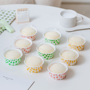 Conteneur de <span class=keywords><strong>yaourt</strong></span> à dessert jetable biodégradable de haute qualité Mini tasses à crème glacée en plastique pour l'emballage - Product Image 4