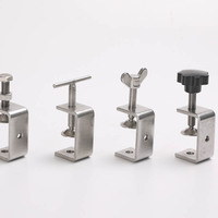 Pince à câble en acier inoxydable 304, pince à bois en forme de C, avec larges ouvertures de mâchoires pour le bois et l'acier