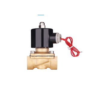 Válvula de Agua Neumática Bidireccional de Cobre 2W160-15, Normalmente Cerrada, Válvula Solenoide con Válvula de Aire - Product Image 3