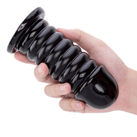 Grand plug anal en PVC souple, écologique, 100% étanche, réaliste, monstre alien, noir, 150 mm, pour jeu anal féminin
