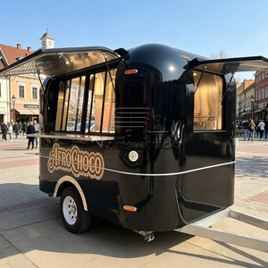 Camión de Comida Móvil Pequeño y Económico, Remolque de Comida Rápida para Café y Pizza, con Terraza y Cocina Totalmente Equipada - Product Image 1