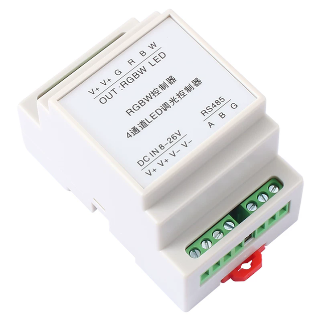 MODBUS-RTU Full-color RGB Light Strip Controller RS485 LED Stepless Automatic Dimming RGBW Controller
