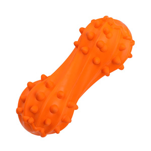Yite Dog Rubber Whistle <b>Dumbbell</b> Teething Toy Medium Interactive Chew Pet Toy - Product Image 1