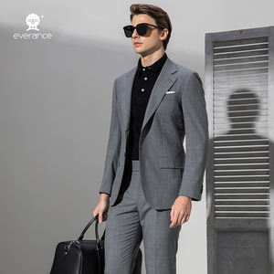 Итальянский классический мужской костюм из 100% шерсти супертонкого мериноса, однобортный, для свадьбы и деловых мероприятий - Product Image 6