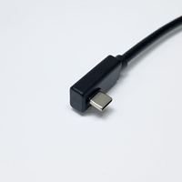 Ángulo Industrial Personalizado Ultra Corto de 90 Grados con Ángulo Doble Desigual °   Cable de Conexión Tipo C con 9 Núcleos y Doble Blindaje, 5 Gbps