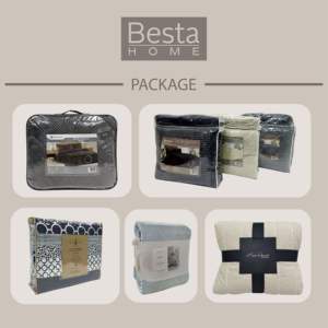 Besta lujo 3 piezas tamaño personalizado bordado geométrico impreso microfibra poliéster relleno colcha acolchado conjunto - Product Image 4