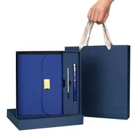 Cuaderno de piel sintética personalizado con bolígrafo, tamaño A5/B6, con cierre elástico, para regalos de papelería al por mayor.
