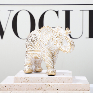 Statuette di Tre Elefanti ROOGO, Piccoli Elementi Decorativi in Resina per Soggiorno, <span class=keywords><strong>Camera</strong></span> dei Bambini e <span class=keywords><strong>Mensole</strong></span> - Product Image 5