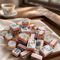 Ensemble de Mahjong Américain Elite Prestige 160 Tuiles 4 Couches Vert Abalone & Rose Élégant Jeu Social Vente en Gros