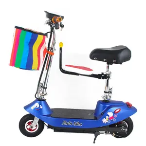 Duas rodas 8 polegadas pneu cor azul diferente design 250w escova motor scooters elétricos para crianças adultos