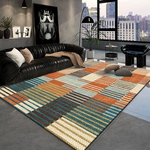 <span class=keywords><strong>Tappeto</strong></span> <span class=keywords><strong>Moderno</strong></span> per Soggiorno con Design Contemporaneo, in Poliestere Sottile, Antimacchia e Antiscivolo con Base in Lattice - Product Image 4