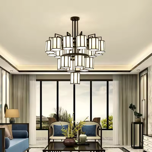 Lámpara LED de cristal de lujo de diseño personalizado con colgante de oro para decoración de Villa - Product Image 5