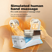 Chaise de pédicure de salon de spa pour les pieds, avec drainage automatique, chaise de pédicure de luxe avec plomberie pour salon de beauté