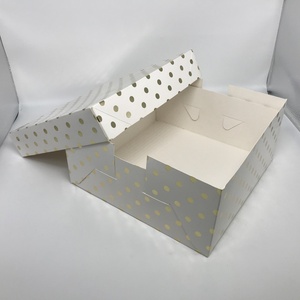 Ensemble de décoration de gâteaux, boîtes à gâteaux en papier, boîtes de boulangerie blanches - Product Image 6