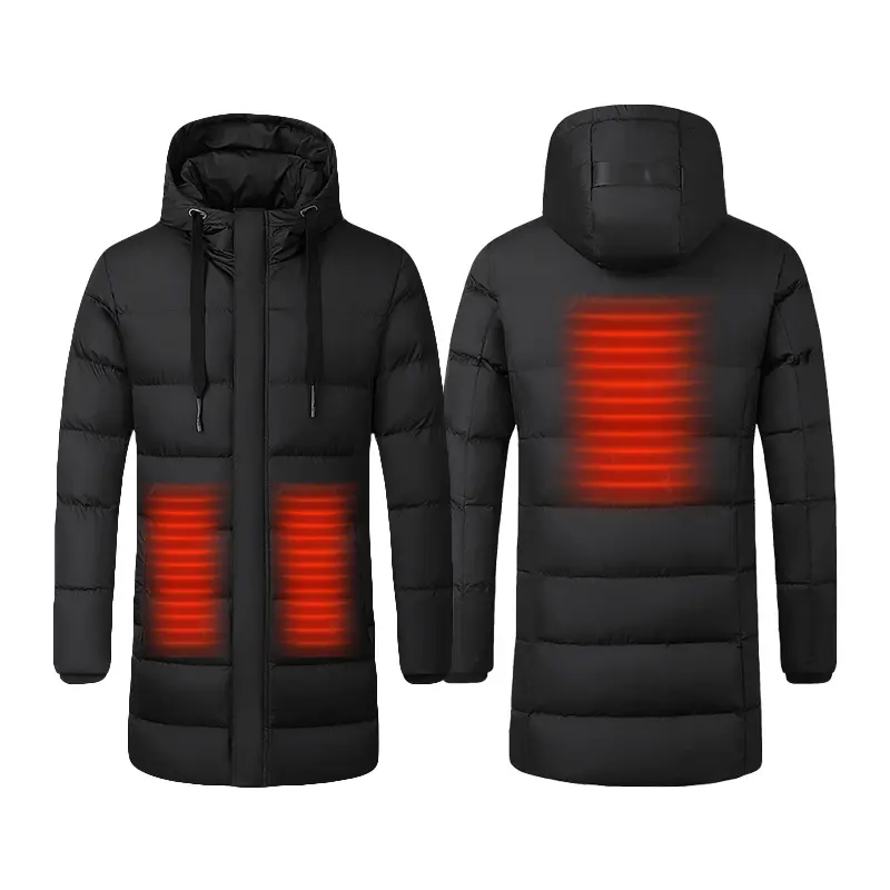 メンズ防寒安全充電式バッテリー赤外線インテリジェント加熱冬用ウォームコート加熱ジャケット