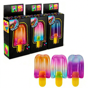 ของเล่นบีบคลายเครียดรูปไอศกรีม Needoh Nice-Sicle Squishy Popsicle Fidget Toy Super Solid Squish Stress Ballb สำหรับเด็กและผู้ใหญ่ บรรเทาความวิตกกังวล ของเล่นเสริมพัฒนาการทางประสาทสัมผัส - Product Image 1
