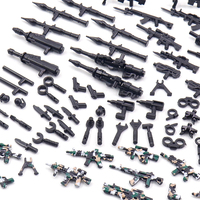 Mini Figurines Militaires Armes et Pistolets Blocs de Construction, Équipements Militaires pour Soldats en Plastique