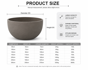 Jardinera Moderna Minimalista Grande <span class=keywords><strong>para</strong></span> Exteriores - Perfecta <span class=keywords><strong>para</strong></span> Paisajismo de Villas y Crear una Atmósfera Premium en la <span class=keywords><strong>Terraza</strong></span> - Product Image 2