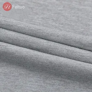 Sustainable Soft 60% Polyester 40% Cotton Hemp Grey Combed Cotton Blended Single Jersey T-shirt Fabric