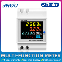 Medidor de Energía 6 en 1 con Monitoreo en Tiempo Real, Factor de Potencia Eléctrica, Voltaje, Corriente, Potencia Activa, Frecuencia, Monofásico