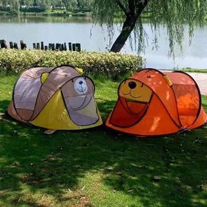 Diseño personalizado de tigre animal, tienda emergente de <span class=keywords><strong>mano</strong></span> abierta en un segundo, juguete deportivo para niños, tienda de campaña para interior y exterior, uso en la playa - Product Image 2