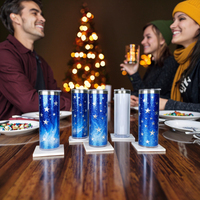 Vasos Térmicos al por Mayor, Vasos con Diseño de Bola de Nieve, Vasos de Acero Inoxidable, Botellas Deportivas, Tazas para Sublimación