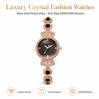 Montre bracelet de luxe à succès, avec couronne incrustée de diamants, montre à quartz verte haut de gamme, boîtier en alliage tendance pour femme, polyvalente