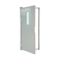 Porte coulissante de service incendie haut de gamme certifiée aux États-Unis, conception personnalisée, style chinois, porte en métal creux à ouverture battante, prix d'usine