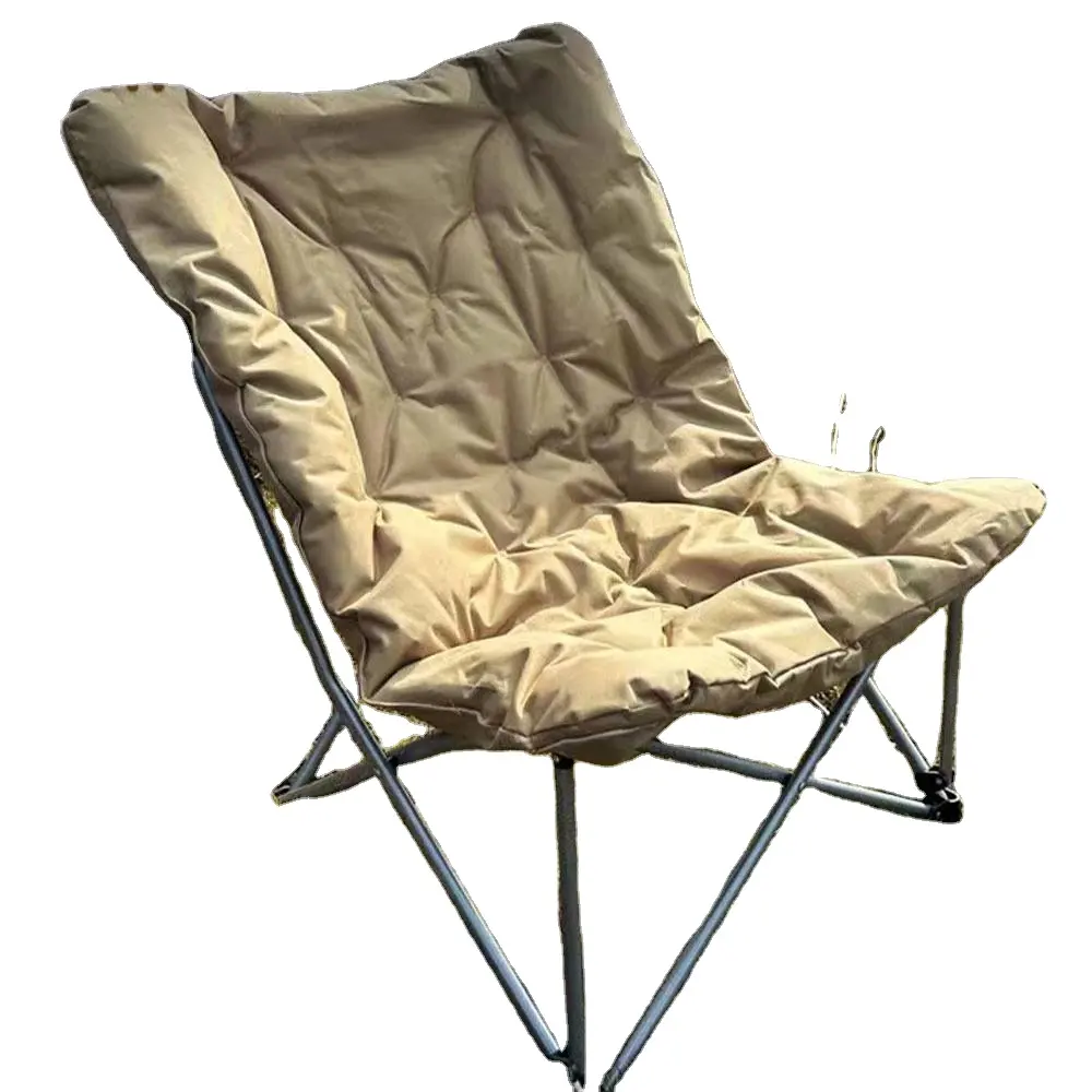 Cadeira dobrável de alta qualidade portátil para acampamento ao ar livre Cadeira dobrável de algodão personalizada