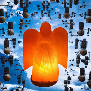 Attrape-rêves professionnel à suspendre avec plumes, en matériaux naturels, thème ange, art populaire, artisanat de couture pour la Fête des Mères - Product Image 3