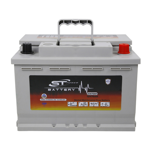 12V 75Ah DIN75 57412 Lead Acid High Quality Best Price Long Life Maintenance Free Car Battery