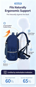 Mochila escolar unisex estilo británico 2026, suave y protectora de la columna vertebral para niños, niñas y adolescentes, para la escuela diaria - Product Image 5