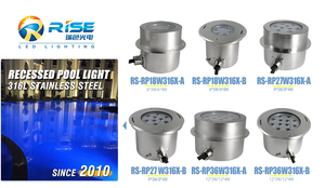<span class=keywords><strong>Foco</strong></span> Sumergible para <span class=keywords><strong>Piscina</strong></span> de Acero Inoxidable, Luz LED de 6000K, Cable de 3m, DC24V, 6*2W, IP68 Impermeable, Gran Venta - Product Image 6