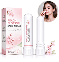 Inhalateur nasal doux OEM Gardenia, portable, parfum floral, aromathérapie, bâtonnet nasal, rafraîchissement doux, inhalateur nasal aux huiles essentielles