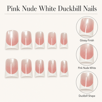 Y213 Kaixin Factory Faux ongles à presser effet œil de chat forme bec de canard ultra-brillants Rose Nude Blanc pour usage intérieur Fournisseurs