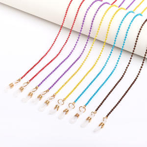 Collares de Moda con Cuentas, Cadena de Bolas Colorida, Soporte para Gafas y Mascarillas, Accesorio Unisex - Product Image 1