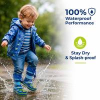 Bottes de pluie antidérapantes durables pour enfants en caoutchouc avec cordon de serrage, chaussures de jeu d'extérieur pour enfants, motif crocodile, en caoutchouc naturel sûr
