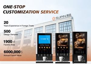 SUPIN 40S Distributore Automatico di Caffè Istantaneo Commerciale Completamente Automatico con Tasti Touch <span class=keywords><strong>per</strong></span> Uffici, Hotel, Reception - Product Image 5