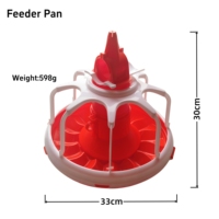 Mangeoire en plastique RS-05 pour poussins d'un jour – Plateau d'alimentation pour volailles et poulets de chair