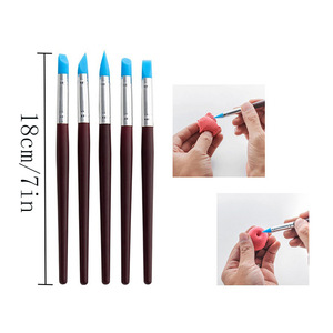 Ensemble d'outils de sculpture en argile Bview Art 46 pièces - <span class=keywords><strong>Kit</strong></span> complet de sculpture avec stylos en silicone, aiguilles de précision, professionnel - Product Image 6