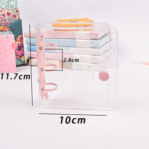 Carpeta de Anillas de PVC Tamaño Mini A8 <span class=keywords><strong>A5</strong></span> con Bolsillo, Funda para Cuaderno, Bolsa para Tarjetas, Fotos, Colección de Uñas Postizas - Product Image 2