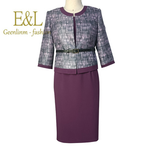 Trajes de Dos Piezas para Mujer, Tallas Grandes, Vestido Formal Profesional para Oficina - Product Image 4