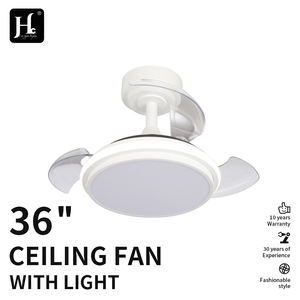 Ventilador de Techo LED con Luz, Diseño Silencioso, Profesional, para Interiores, Sala de Estar, 36 Pulgadas, 42 Pulgadas, Retráctil, Invisible, con Motor BLDC - Product Image 2